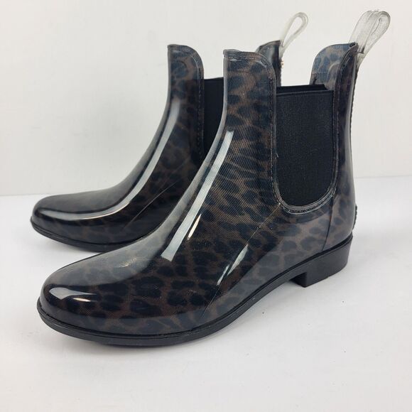 Sam Edelman Tinsley Rain Chelsea Booties Pull on Leopard Size 6 - Picture 1 of 12